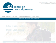 Tablet Screenshot of nmpovertylaw.org